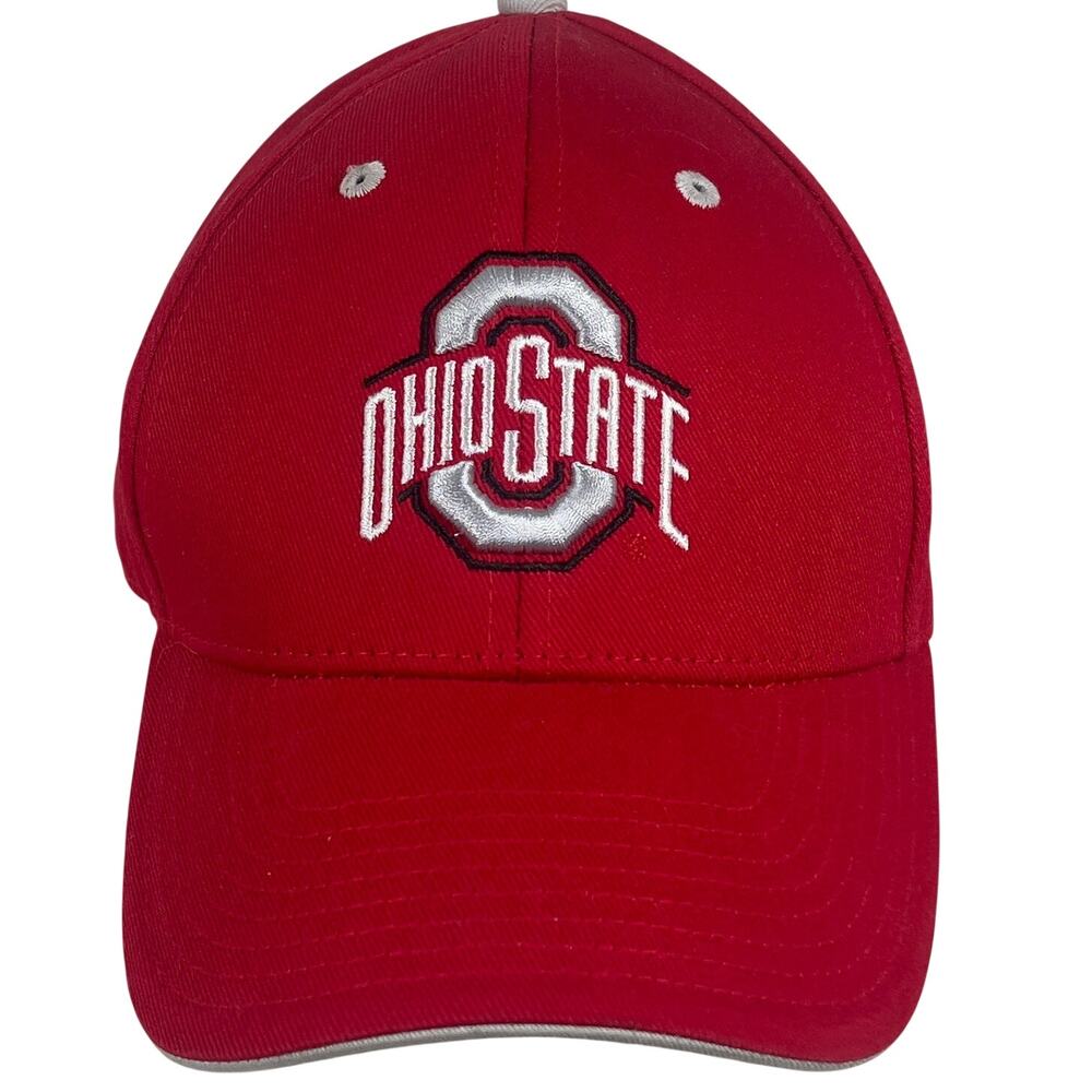 Ohio State University Red/Gray Hat Embroidered College Logo OSFA Fan Favorite